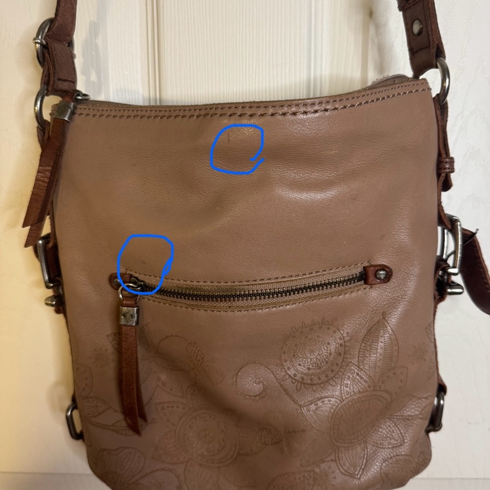 The Sak Tan Leather Crossbody Bag - Picture 10 of 11